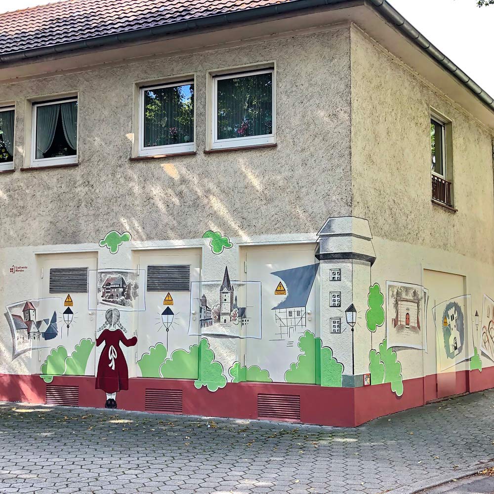 Bemalter Verteilerkasten - Stadtwerke Menden von EinZ Design&Produktionen GbR, Nils Bonk & Corinna Häußler