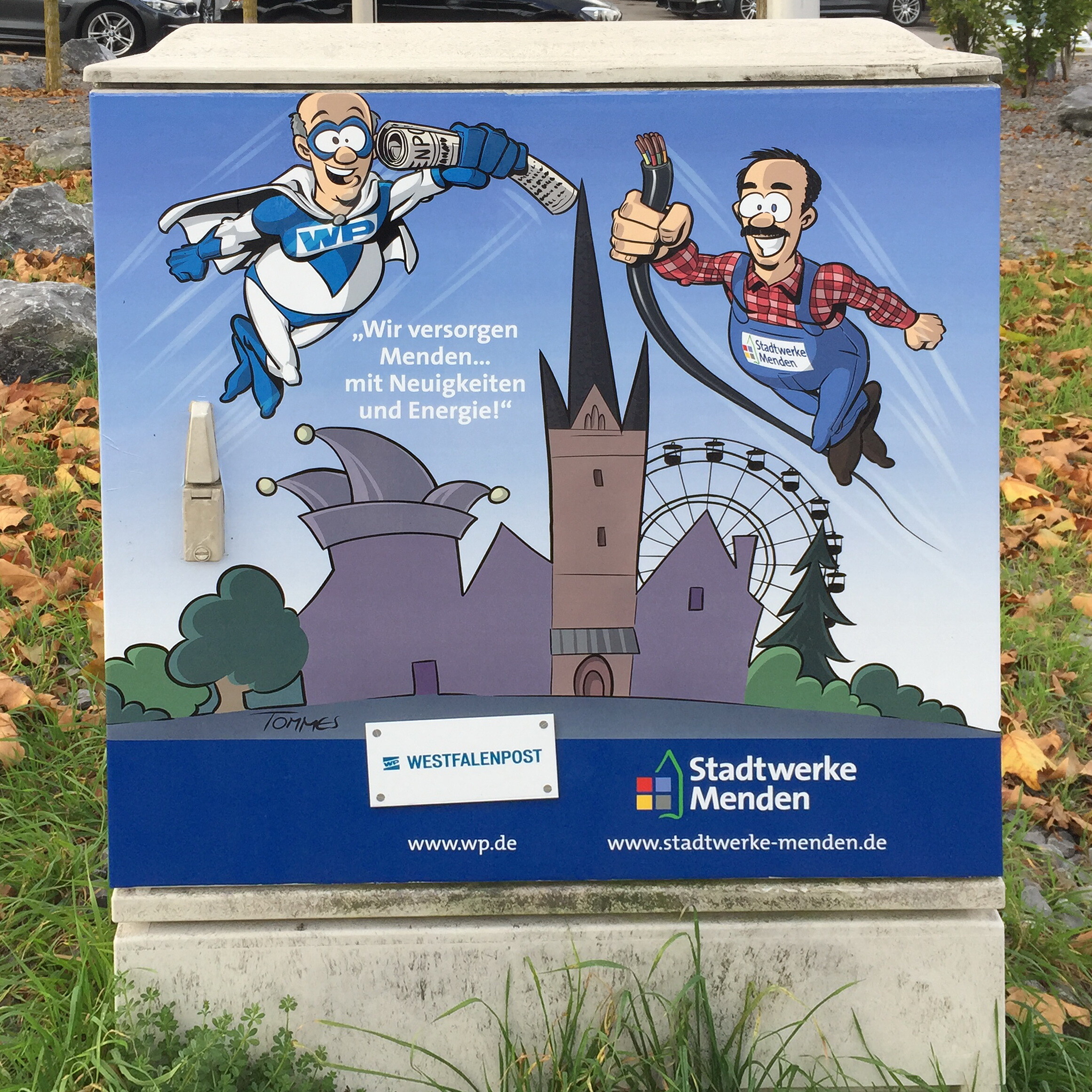 Beklebter Verteilerkasten - Westfalenpost
