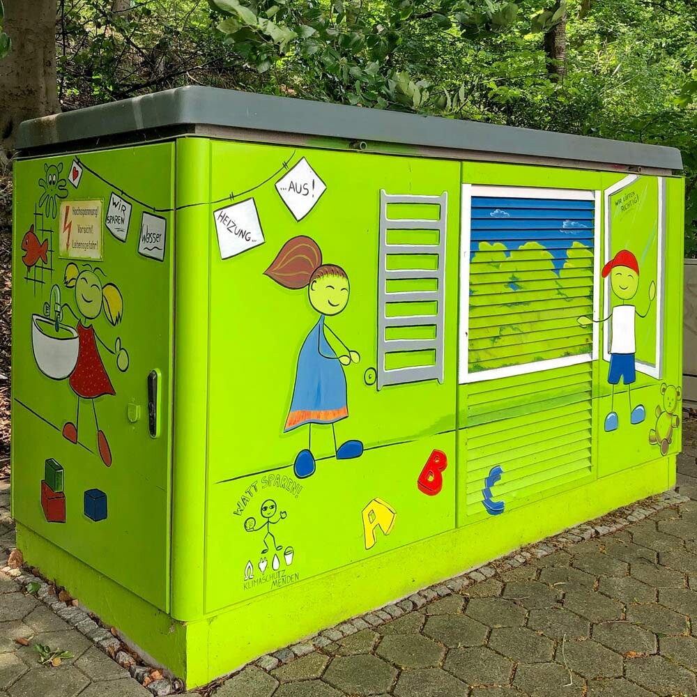 Bemalter Verteilerkasten - Stadtwerke Menden von EinZ Design&Produktionen GbR, Nils Bonk & Corinna Häußler